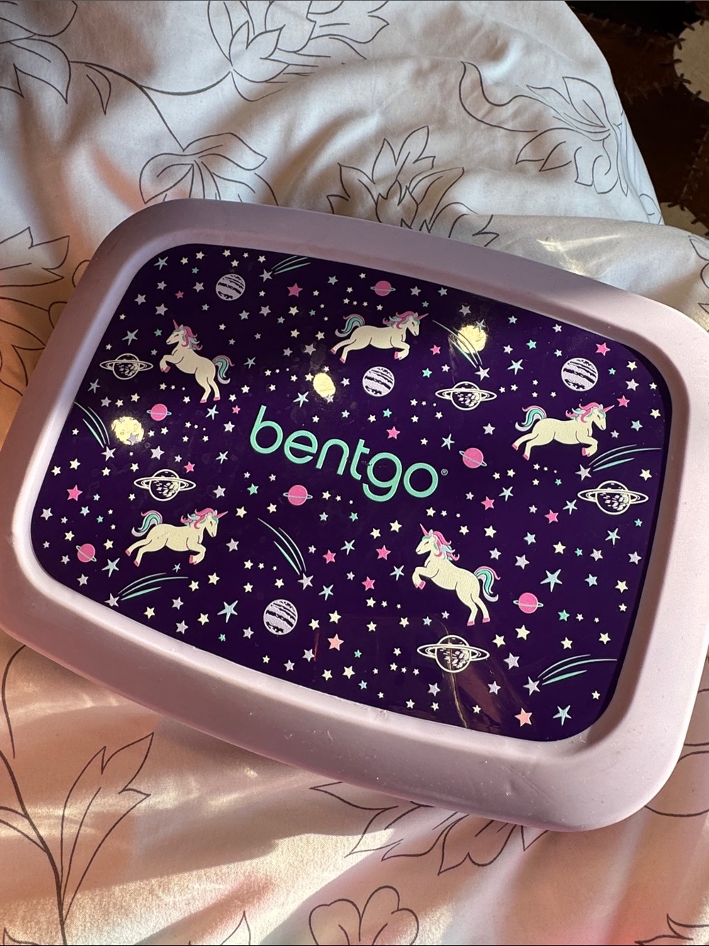 Bentgo Kids Unicorn Space Lunch Box - Purple